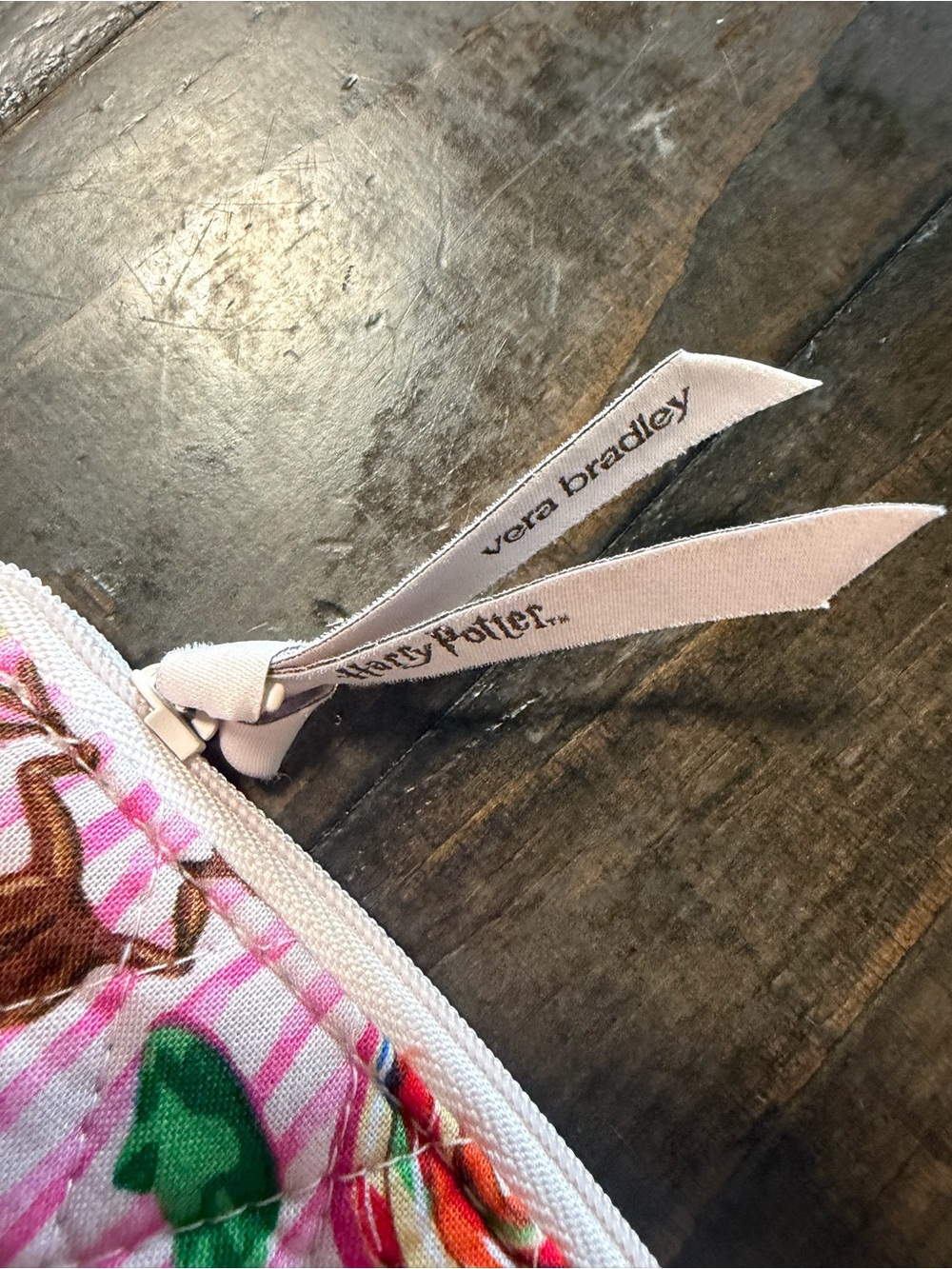 Vera Bradley Pink Quilted Wristlet - Picture 4 of 5